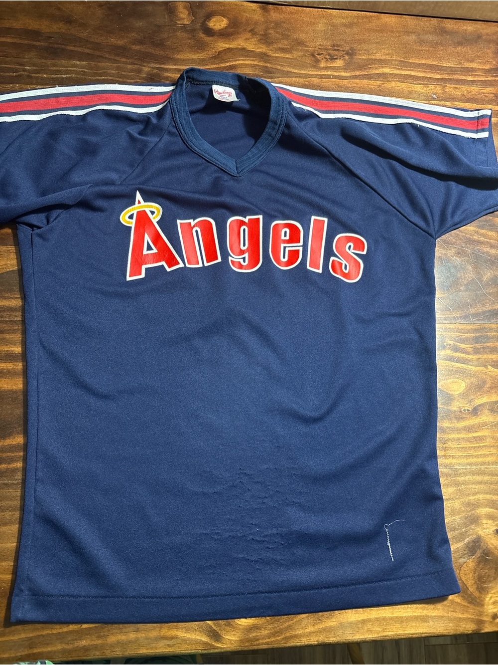 Vintage 80s Rawlings California Angels #41 Jersey USA L